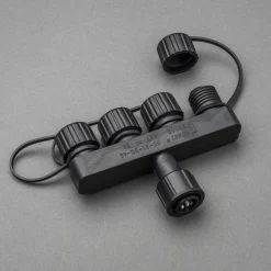 Juletrelys & Lysslynger|Lysslynger Jul>Konstsmide 1-4 Splitt for 31V system Svart