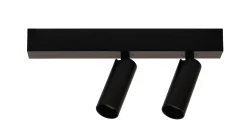 Kjøkkenbelysning Tak|Spotter & Skinner>Antidark A block slim dobbel spot med base 2700K 2 x 9,1 Watt - Dimbar