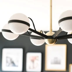 Kjøkkenbelysning Tak|Lysekroner>Hudson Valley Ace Lysekrone - - Ø70cm Matt gull