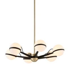 Kjøkkenbelysning Tak|Lysekroner>Hudson Valley Ace Lysekrone - - Ø70cm Matt gull