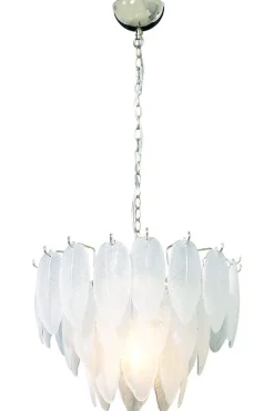 Kjøkkenbelysning Tak|Takpendler>Aneta Lighting Adriana takpendel 43 cm Sølv / Frostet