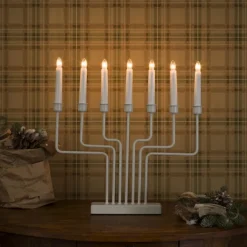 Adventsstaker>Konstsmide Adventsstake 7 armet - Hvit