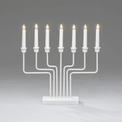 Adventsstaker>Konstsmide Adventsstake 7 armet - Hvit