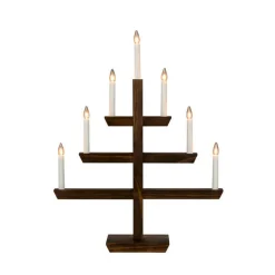 Adventsstaker>Konstsmide Adventstake 7 armet Brun