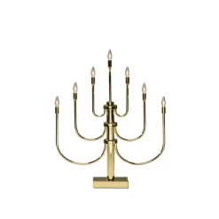 Adventsstaker>Konstsmide Adventstake 7 armet Messingfarget