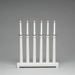 Adventsstaker>Konstsmide Adventstake 6 armet metall