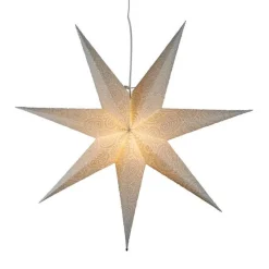 Adventsstjerner>Konstsmide Adventstjerne 80 cm med broderi Hvit