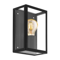Utelamper - Veggskjold / Plafond>Eglo Alamonte vegglampe IP44 - Svart