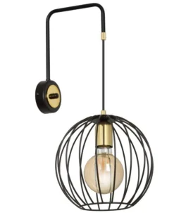 Interiørlamper>Emibig Albio vegglampe - Svart/Gullfarget