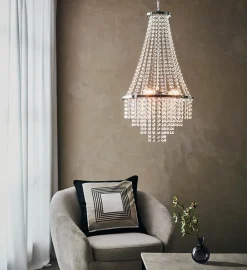 Kjøkkenbelysning Tak|Lysekroner>Marksløjd Allington lysekrone - krom/klar - Krom / Klar