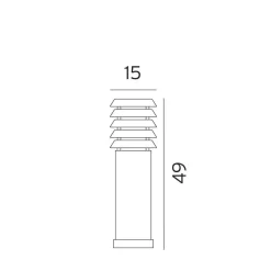Lightup-Pris|Pullert>Norlys Alta pullert - 49cm