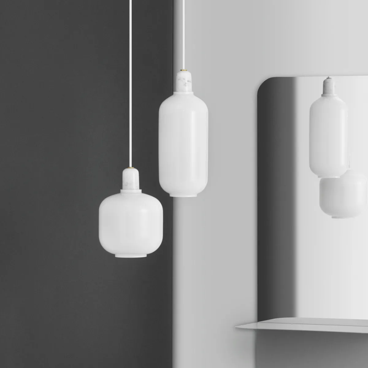 Kjøkkenbelysning Tak|Takpendler>Normann Copenhagen Amp pendel L - Hvit