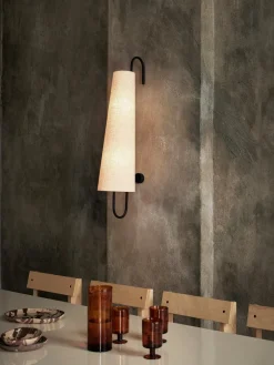 Interiørlamper>Ferm Living Ancora vegglampe - Svart/Natural