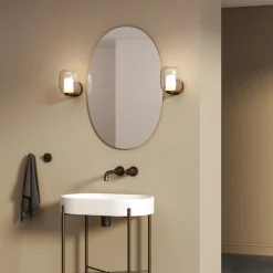 Baderomsbelysning Vegg>Astro Lighting Aquina vegglampe opp eller ned IP44 G9