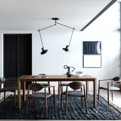 Kjøkkenbelysning Tak|Taklamper / Takplafonder>Grupa Arigato large dobbel taklampe - Svart