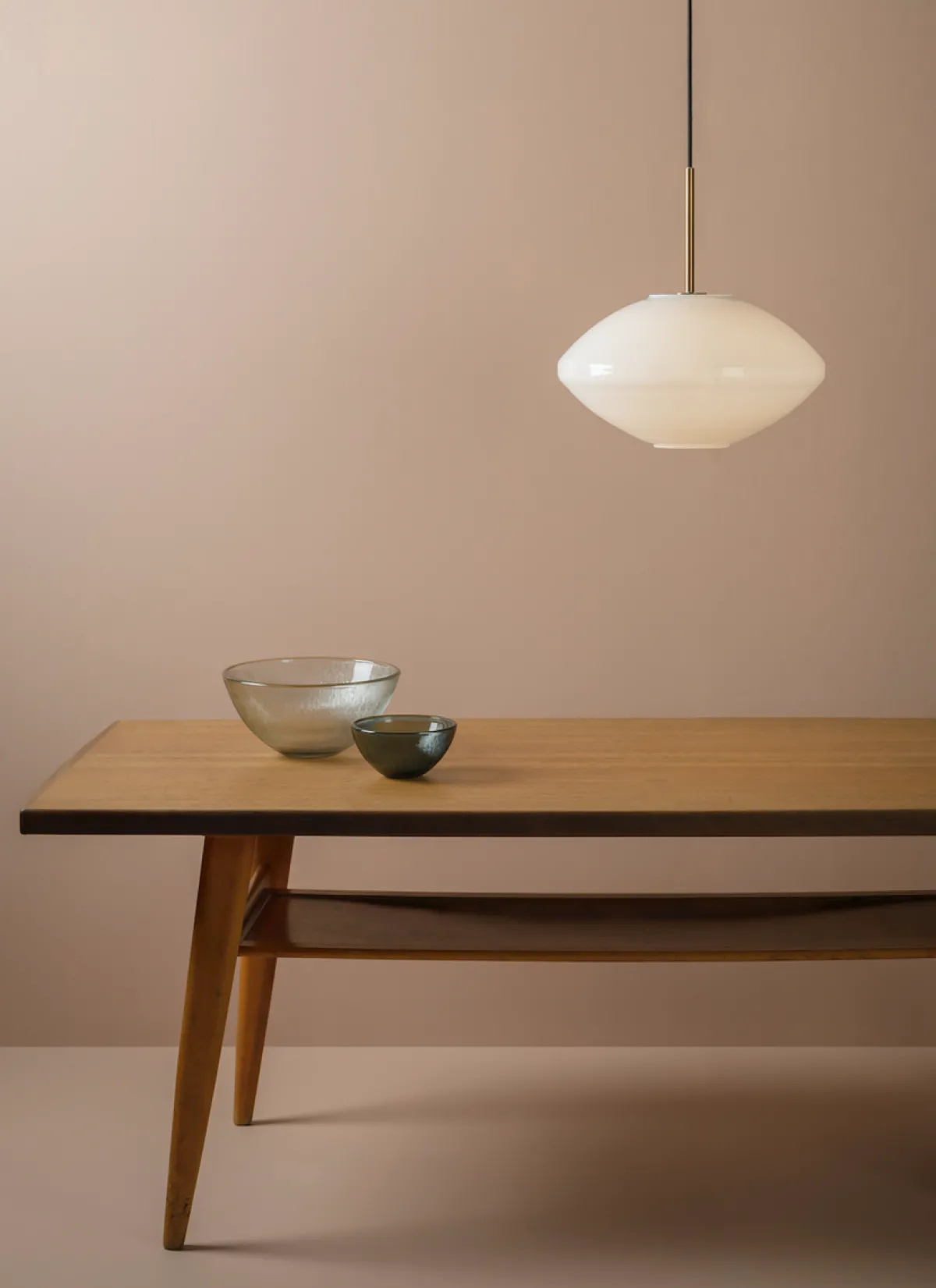 Kjøkkenbelysning Tak|Takpendler>Hadeland Glassverk Arkivlampe 4280 - Messing Opal / Messing