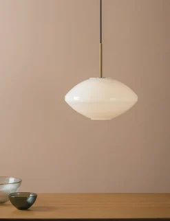 Kjøkkenbelysning Tak|Takpendler>Hadeland Glassverk Arkivlampe 4280 - Sort Hvit