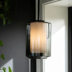 Kjøkkenbelysning Tak|Takpendler>Hadeland Glassverk Arkivlampe 4245 - Stål Opal / Stål