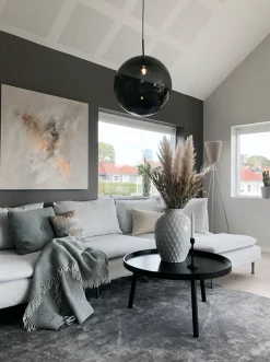 Kjøkkenbelysning Tak|Takpendler>Hadeland Glassverk Arkivlampe 4014 50 cm - Grå - Messing Grå / Messing