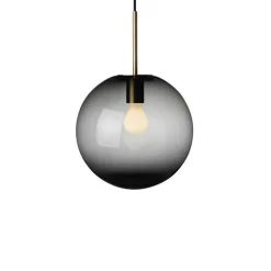 Kjøkkenbelysning Tak|Takpendler>Hadeland Glassverk Arkivlampe 4014 25 cm - Grå - Messing Grå / Messing
