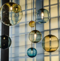 Kjøkkenbelysning Tak|Takpendler>Hadeland Glassverk Arkivlampe 4014 16 cm - Grå - Stål Grå / Stål