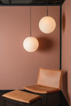 Kjøkkenbelysning Tak|Takpendler>Hadeland Glassverk Arkivlampe 4014 40 cm - Hvit - Messing Hvit / Messing