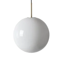Kjøkkenbelysning Tak|Takpendler>Hadeland Glassverk Arkivlampe 4014 40 cm - Hvit - Messing Hvit / Messing