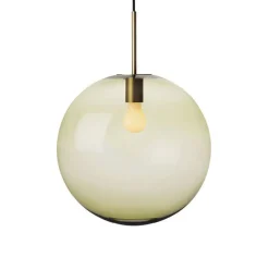 Kjøkkenbelysning Tak|Takpendler>Hadeland Glassverk Arkivlampe 4014 40 cm - Oliven - Messing Grønn / Messing