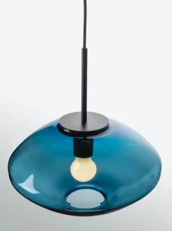 Kjøkkenbelysning Tak|Takpendler>Hadeland Glassverk Arkivlampe 4280 - Stålblå - Sort Blå / Svart