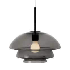 Kjøkkenbelysning Tak|Takpendler>Hadeland Glassverk Arkivlampe 4006 Large - - Matt Sort Grå