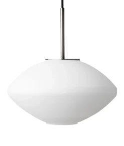 Kjøkkenbelysning Tak|Takpendler>Hadeland Glassverk Arkivlampe 4280 Matt Hvit Sandblåst - Stål Opal / Stål