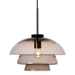 Kjøkkenbelysning Tak|Takpendler>Hadeland Glassverk Arkivlampe 4006 Small - Kakao - Matt Messing Kakao / Matt Messing