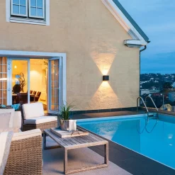 Utelamper Med Opp/Ned Lys>Sg Armaturen As Artes Midi vegglampe opp/ned utendørs 32W 2700K Dimbar