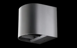 Utelamper Med Opp/Ned Lys>Sg Armaturen As Artes round vegglampe opp/ned utendørs IP65 8W 2700K Dimbar