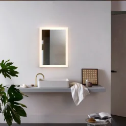 Baderomsbelysning Vegg>Astro Lighting Ascot 800 speil for baderom IP44 50W Led 2700-6000 Kelvin 80x60 cm Opal