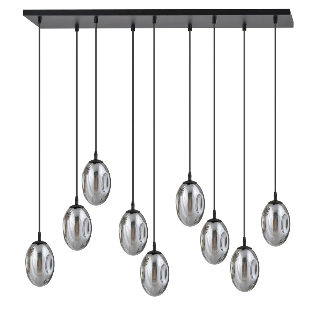 Kjøkkenbelysning Tak|Takpendler>Emibig Astral takpendel 9-lys - Svart/Røykfarget Svart / Røyk