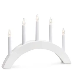 Adventsstaker>Marksløjd Atle adventsstake 5 Hvit