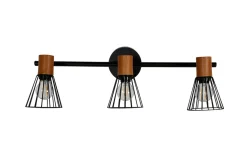 Kjøkkenbelysning Tak>Venture Home Atticus tak-/vegglampe 3 lys - Svart/Trefarget