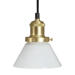 Vinduslamper|Kjøkkenbelysning Tak>Pr home of Scandinavia Ab August Takpendel 15 - Messing/Hvit Messing / Opal