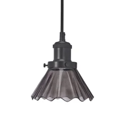 Kjøkkenbelysning Tak|Vinduslamper>Pr home of Scandinavia Ab August Takpendel 15 - med plissert mønster Svart