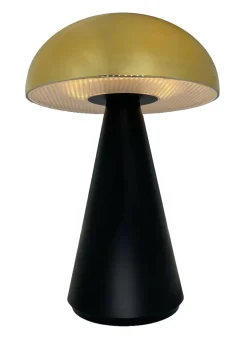 Oppladbare Bordlamper>NorDesign Aura oppladbar bordlampe 2,2W 2200 Kelvin IP44 - Dimbar Svart / Messingfarget