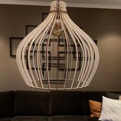 Kjøkkenbelysning Tak|Takpendler>Temar Aurora spile takpendel 58 cm - Natur