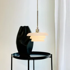 Kjøkkenbelysning Tak|Takpendler>Dyberg Larsen Ava pendel Ø20 Hvit/krom