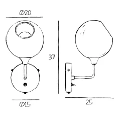 Interiørlamper>Design by Us Ballroom Vegglampe 37 cm - Grønn