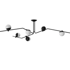 Kjøkkenbelysning Tak|Taklamper / Takplafonder>Grupa Baluna taklampe 6 lys - Svart/Opal Svart / Opal
