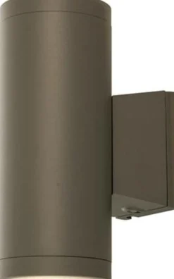 Utelamper Med Opp/Ned Lys>Aneta Lighting Basic vegglampe opp/ned utendørs IP54 - Antrasitt