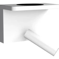 Leselamper|Vegglamper Med Usb>Aneta Lighting Bedside vegglampe 3W 2700 Kelvin med trådløs hurtig lader og USB A og C