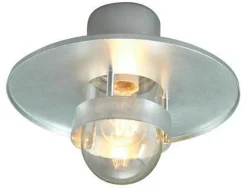 Lightup-Pris|Utelamper Til Kystområder>Norlys Bergen taklampe - Galvanisert stål