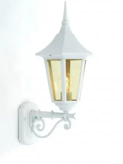 Utelamper - Klassiske Vegglamper>Ms - belysning Bergen vegglampe opp - Hvit