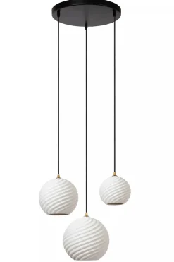 Kjøkkenbelysning Tak|Takpendler>Lucide Bina takpendel 40 cm 3-lys Hvit